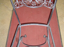 Wrought Iron Chair in Repair Stage