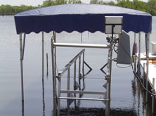 Aluminum Boat Lift Repair and Modifications on Belleville Lake